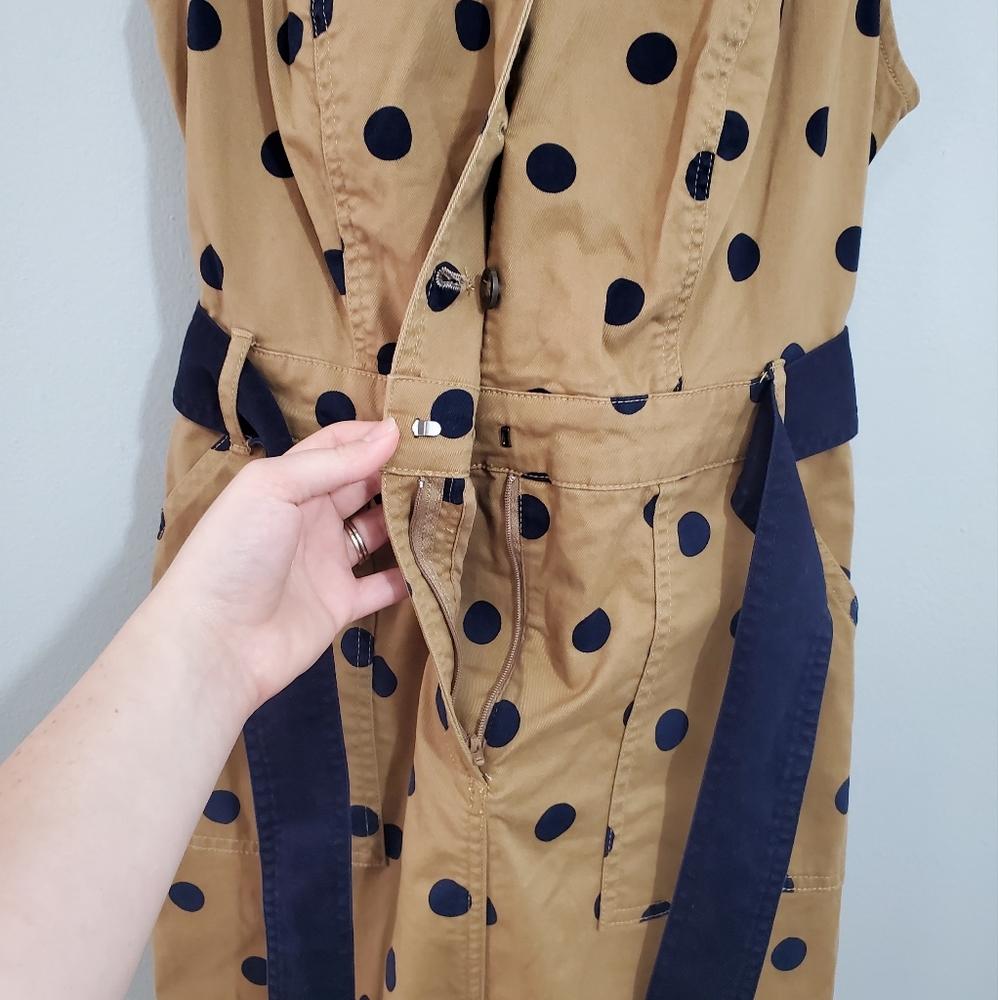 Boden Polka Dot Belted Sheath Dress - Picture 3 of 4